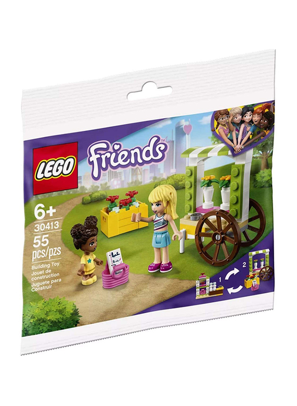 Lego 30413 Friends Flower Cart Model Building Set, 55 Pieces, Ages 6+