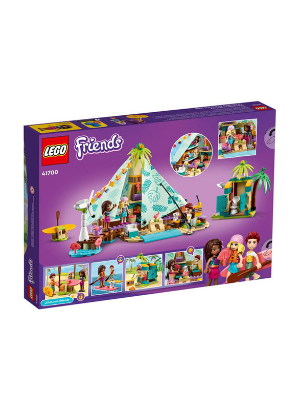 Lego Friends Beach Glamping Building Set, 380 Pieces, Ages 6+, 41700, Multicolour