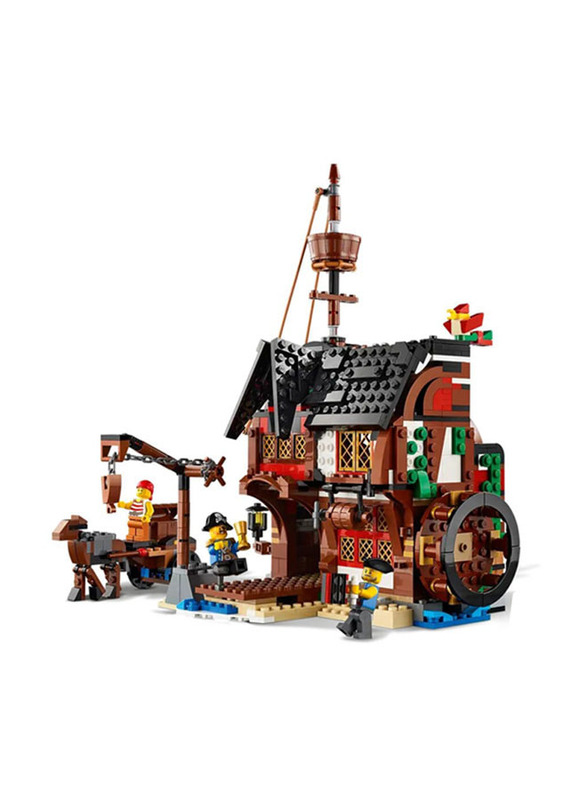 Lego Creator 3-in-1 Pirate Ship Building Set, 1264 Pieces, Ages 9+, 31109, Multicolour