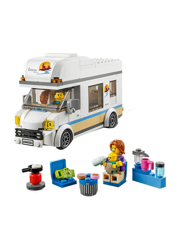 Lego City Holiday Camper Van Building Set, 190 Pieces, Ages 5+, 60283, Multicolour