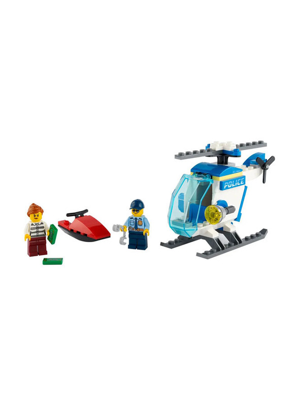 Lego City Police Helicopter Building Set, 51 Pieces, Ages 4+, 60275, Multicolour