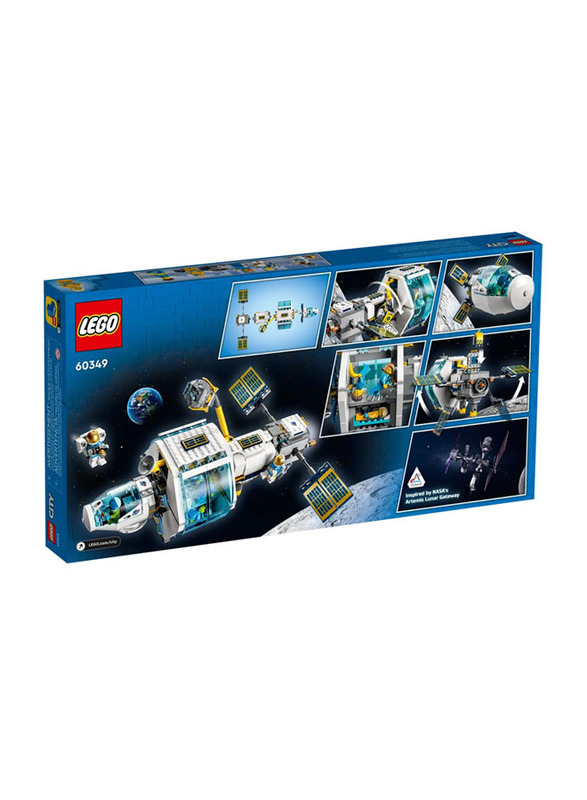 Lego City Lunar Space Station Building Set, 500 Pieces, Ages 6+, 60349, Multicolour