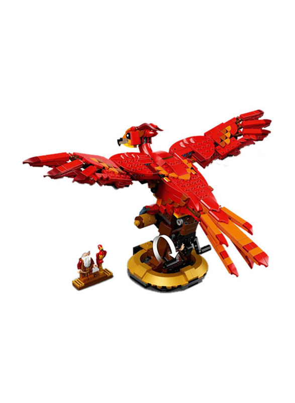 Lego Harry Potter Fawkes, Dumbledore's Phoenix Building Set, 597 Pieces, Ages 10+, 76394, Multicolour