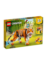 Lego Creator 3-in-1 Majestic Tiger Building Set, 755 Pieces, Ages 9+, 31129, Multicolour