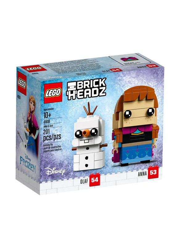 Lego Brickheadz Anna & Olaf Building Set, 201 Pieces, Ages 10+, 41618, Multicolour