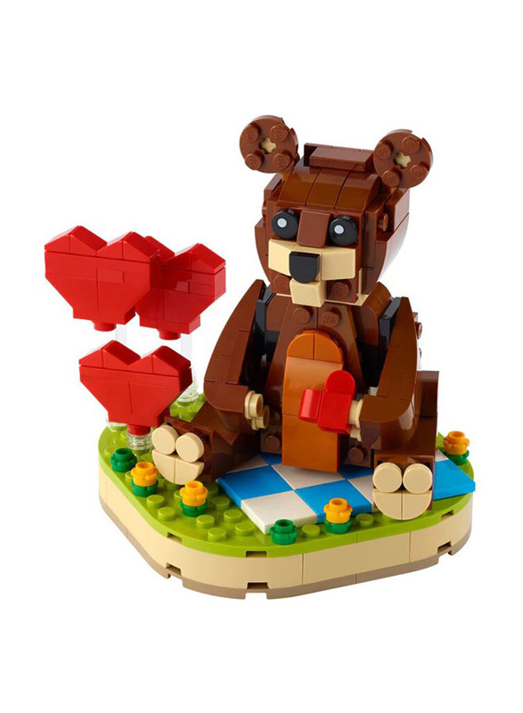 Lego 40462 Valentine's Brown Bear Building Set, 245 Pieces, Ages 8+