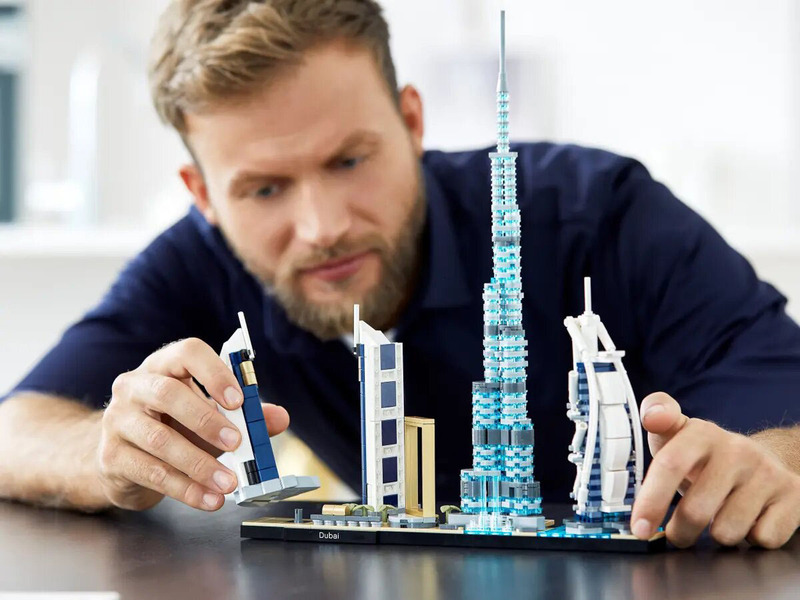 Lego Architecture Dubai Skyline Building Set, 740 Pieces, Ages 16+, 21052, Multicolour