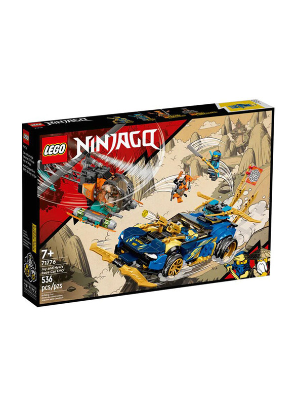 Lego 71776 Ninjago Jay and Nya's Race Car Evo Building Set, 536 Pieces, Ages 7+