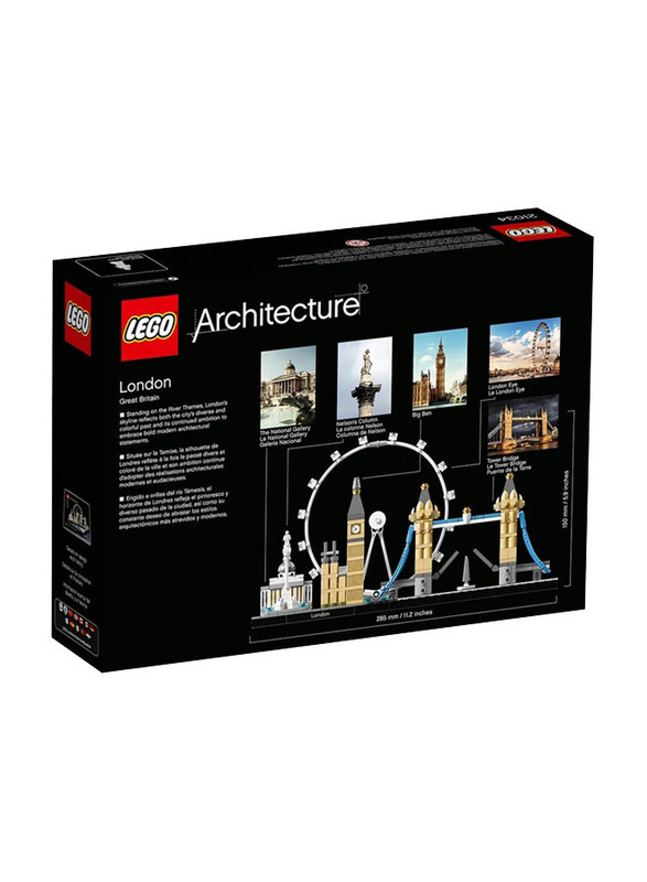 Lego Architecture London Building Set, 468 Pieces, Ages 12+, 21034, Multicolour