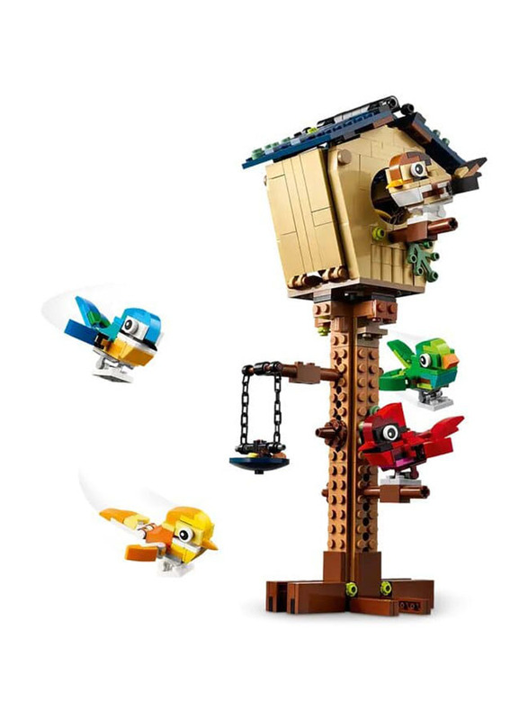 Lego Creator 3-in-1 Birdhouse Building Set, 476 Pieces, Ages 8+, 31143, Multicolour