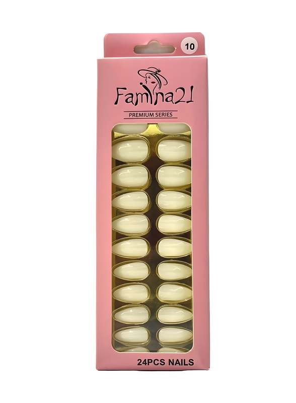 Fake Nails, Famina21 Premium Nails, 24 Pcs With Glue Sticker (10)