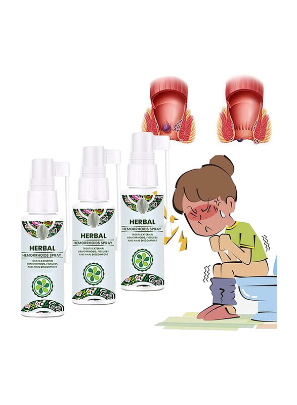 

Generic Herbal Haemorrhoids Spray, 3 x 30ml