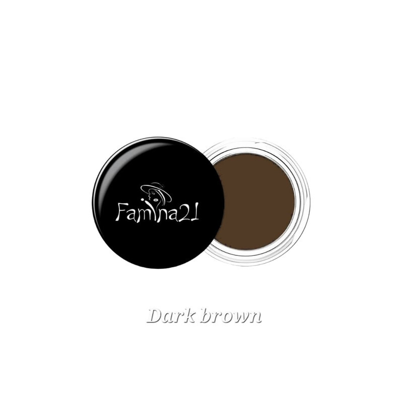 FAMINA21 Lasting Gel Eyebrow - 5g, Shade 04  Long-Lasting Brow Gel for Defined and Natural Brows (Dark Brown)
