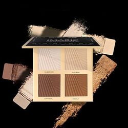 IMAGIC 4 Color Contour Powder Palette  Sculpt Define & Highlight  Buildable Matte Finish for All Skin Tones