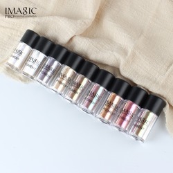 IMAGIC Metallic Pigment Glitter Eyeshadow Palette  9 Vibrant Colors  High-Shine  Long Lasting Sparkle for Bold Eye Makeup (P4 Dazzling)