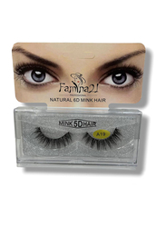 Famina21 Natural 6D/5D Mink Hair Eyelashes, (A), (A19), Black