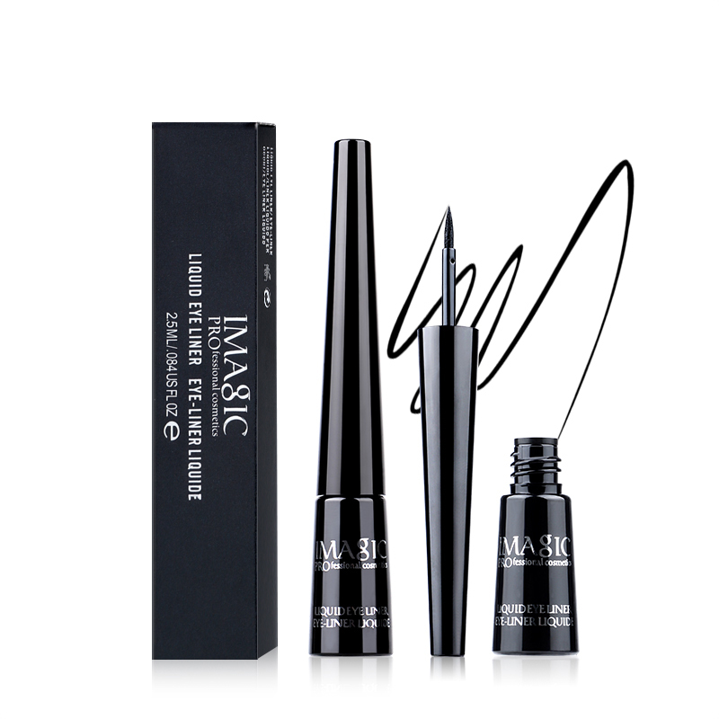 IMAGIC Waterproof Liquid Eyeliner  Long Lasting  Smudge Proof Precision  Intense Black Formula for Bold Eye Looks