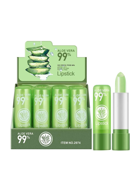 

Generic Aloe Vera Long Lasting Nutritious Moisturizer Color Changing Gloss Lip Balm, 12 Pieces, Green