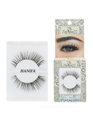 Famina21 Signature 100% Horse Hair Eyelashes, Hanifa, Black