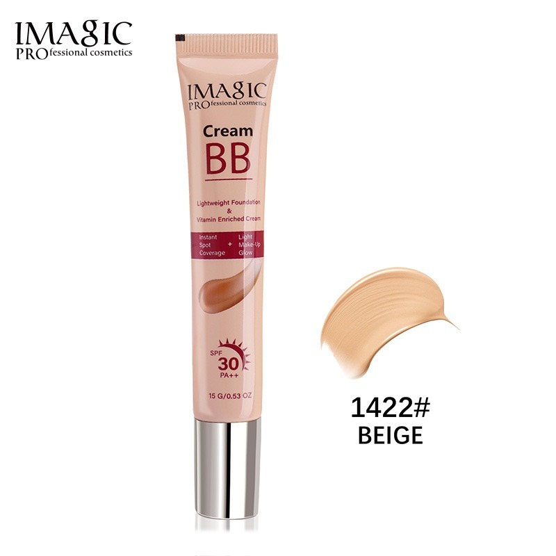 IMAGIC Natural BB Cream  Lightweigh  Hydrating Formula  All in One Skin Perfecting Cream with SPF Protection (1422 BEIGE)