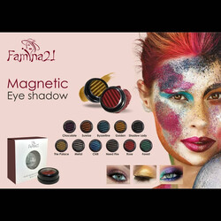 Famina21 Magnetic Eyeshadow Palette - 11 Colors for Mesmerizing Eye Looks (METAL)