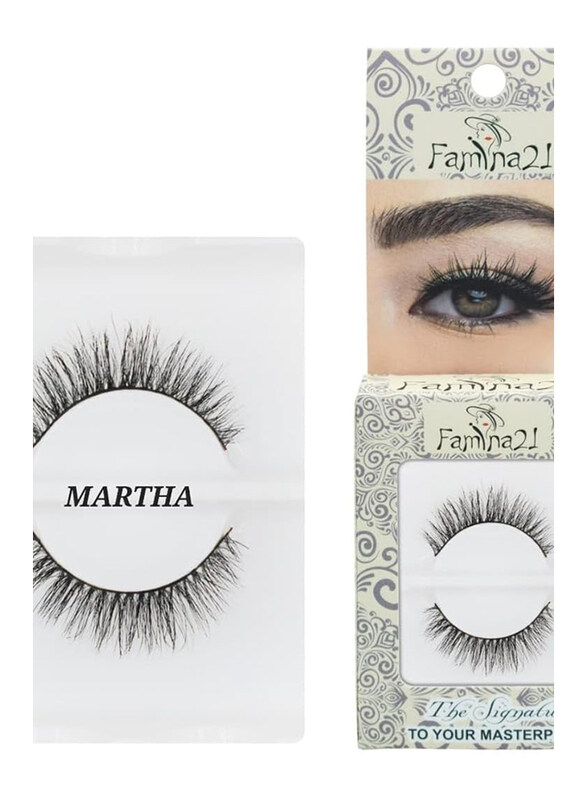 Famina21 Signature 100% Horse Hair Eyelashes, Maratha, Black