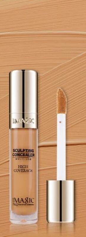 IMAGIC 6 Colors Sculpting Concealer Palette  Full Coverage Multi-Use Cream Concealer  Contour Highlight & Correct for Flawless Skin (TAN)