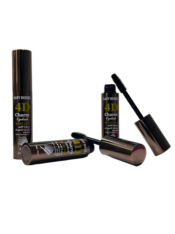 Lady Model Long-Lasting Mascara - Waterproof, Volumizing, and Smudge-Proof Mascara for All-Day Wear (B)