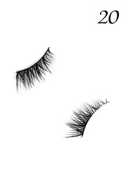 Famina21 Supreme Eyelashes - 20 Models, Natural and Lightweight, Reusable False Eyelashes (FM20)