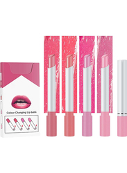 Velvet Smooth Nude Waterproof Matte Cigarette Lipstick Set, 4 Pieces, Pink, 05