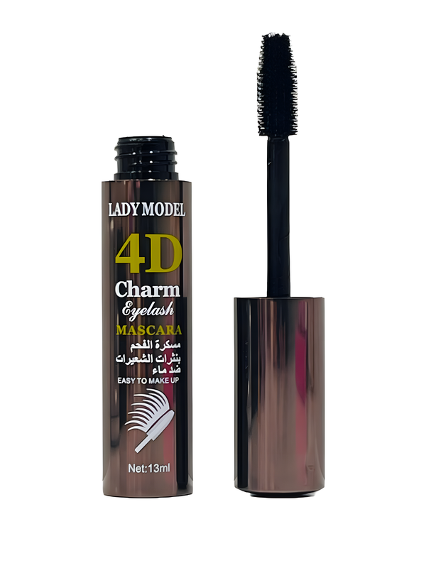 Lady Model Long-Lasting Mascara - Waterproof, Volumizing, and Smudge-Proof Mascara for All-Day Wear (B)