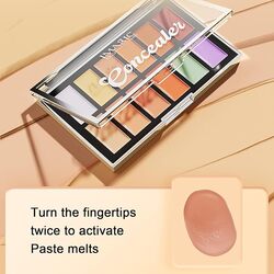 IMAGIC 12 Color Concealer Palette  Professional Creamy Formula for Contouring Highlighting & Correcting  Full Coverage Blendable Shades