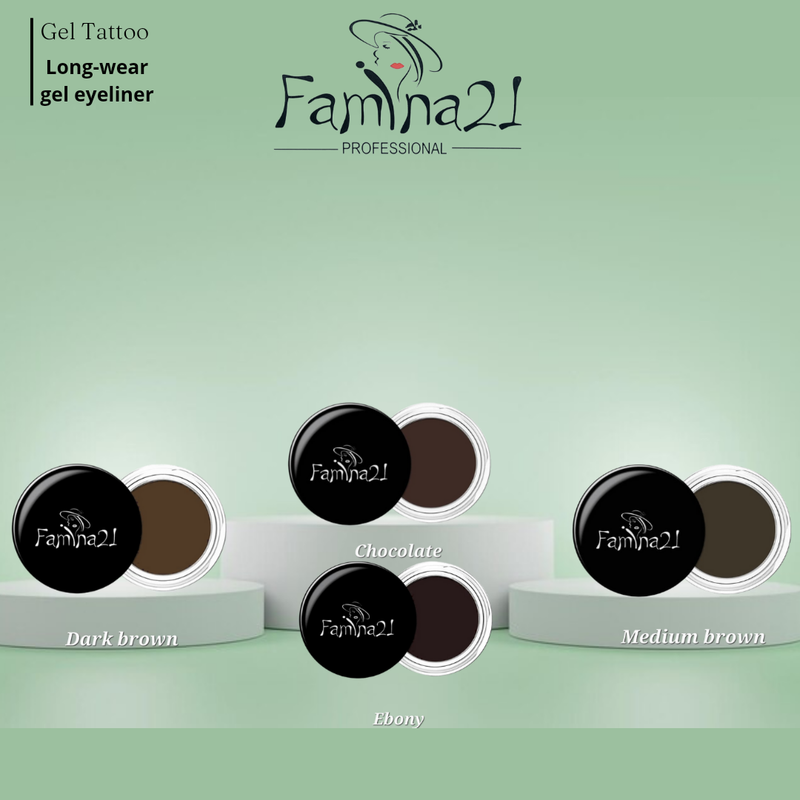 FAMINA21 Lasting Gel Eyebrow - 5g, Shade 04  Long-Lasting Brow Gel for Defined and Natural Brows (Medium Brown)