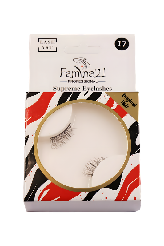 Famina21 Supreme Eyelashes - 20 Models, Natural and Lightweight, Reusable False Eyelashes (FM17)