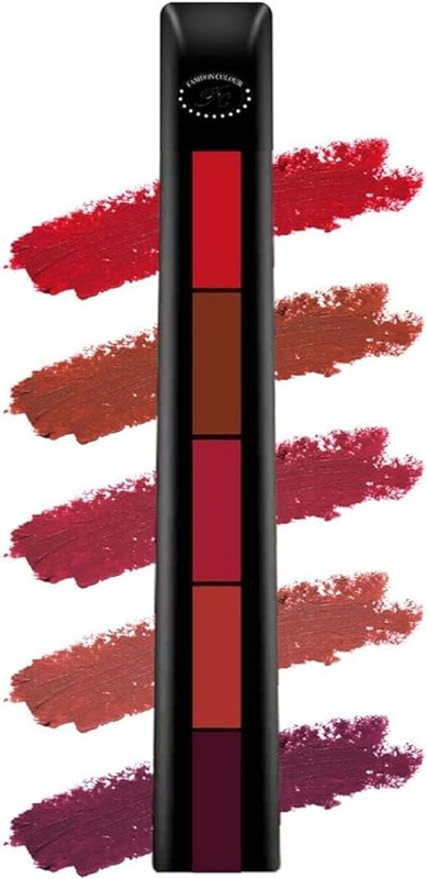 5 in 1 Matte Lipstick, Waterproof and Long Lasting, 7.5g, 2 pcs, 2color