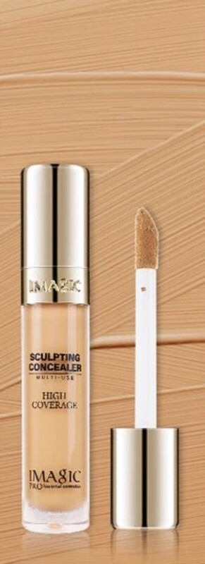 IMAGIC 6 Colors Sculpting Concealer Palette  Full Coverage Multi-Use Cream Concealer  Contour Highlight & Correct for Flawless Skin (SANDY)