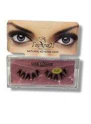 Famina21 Natural 6D/5D Mink Hair Eyelashes, (B), (B28), Black
