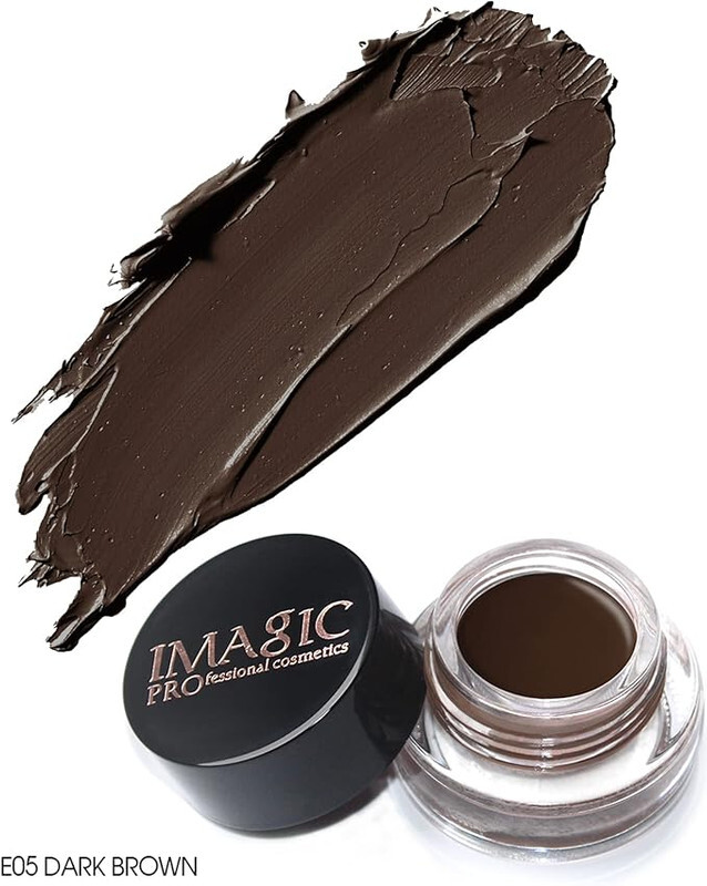 IMAGIC 6 Color Eyebrow Gel Kit with 2 in 1 Brush  Waterproof Long Lasting Brow Gel for Perfectly Defined Brows (Dark Brown)