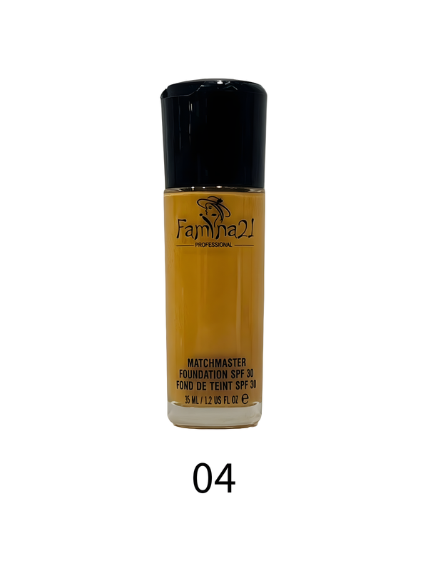 Famina21 Matte Foundation SPF30, 35ml - 6 Shades from Light to Dark , Matchmaster Technology