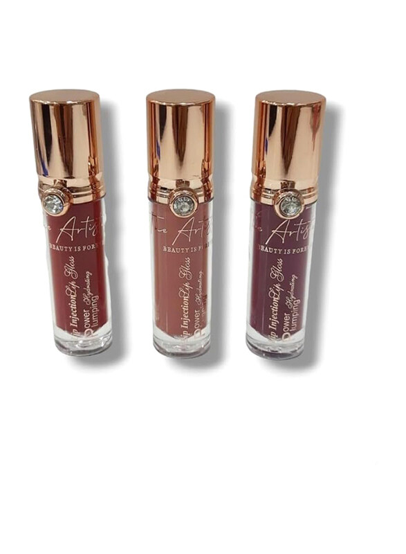 

Generic The Artistary Lip Injection Gloss, 3 Pieces, 58,38,108, Multicolour