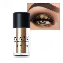 IMAGIC Metallic Pigment Glitter Eyeshadow Palette  9 Vibrant Colors  High-Shine  Long Lasting Sparkle for Bold Eye Makeup (P6 Melon)