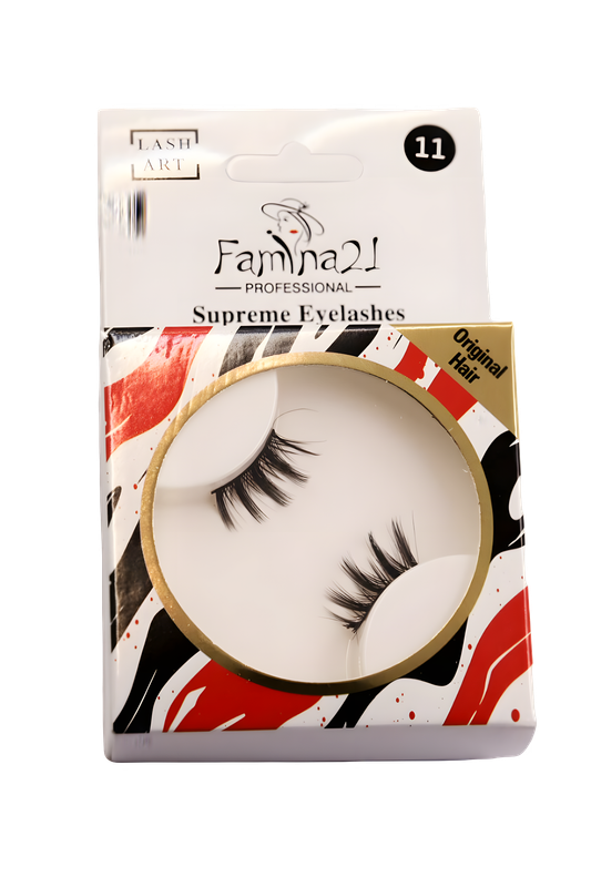 Famina21 Supreme Eyelashes - 20 Models, Natural and Lightweight, Reusable False Eyelashes (FM11)