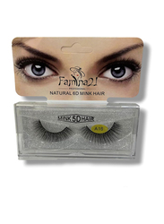 Famina21 Natural 6D/5D Mink Hair Eyelashes, (A), (A16), Black