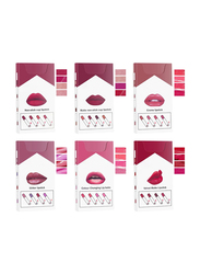 Velvet Smooth Nude Waterproof Matte Cigarette Lipstick Set, 4 Pieces, Brown, 03