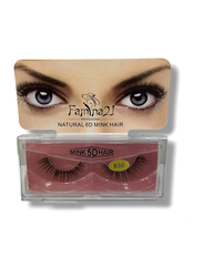 Famina21 Natural 6D/5D Mink Hair Eyelashes, B30, Black