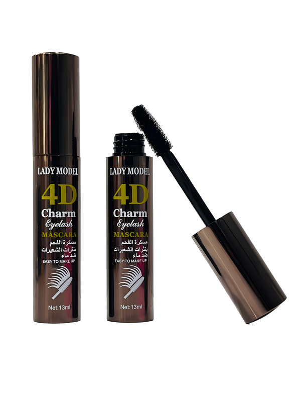 Lady Model Long-Lasting Mascara - Waterproof, Volumizing, and Smudge-Proof Mascara for All-Day Wear (B)