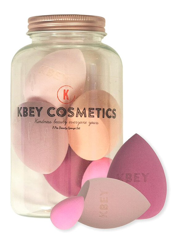 

Kbey Cosmetics Makeup Sponge, 7 Pieces, Pink