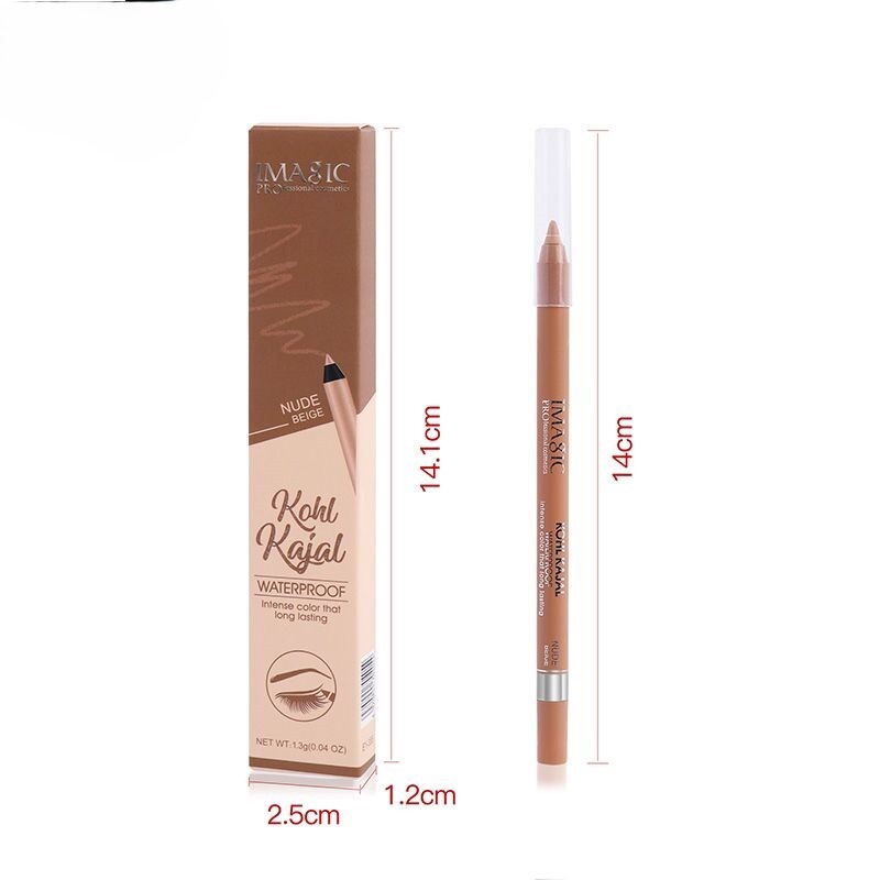 IMAGIC Nude Beige Kohl Kajal Waterproof 1.3g  Long Lasting Smudge Proof Eyeliner for Bold & Precise Eye Makeup