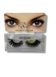 Famina21 Natural 6D/5D Mink Hair Eyelashes, (A), (A27), Black