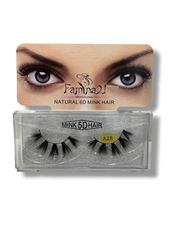 Famina21 Natural 6D/5D Mink Hair Eyelashes, (A), (A28), Black